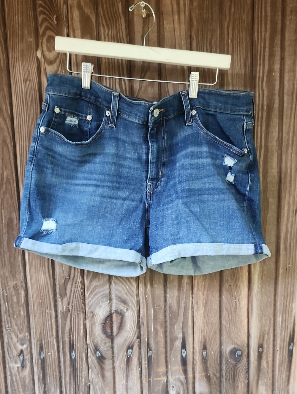 Levi's  Mid Length Denim Shorts